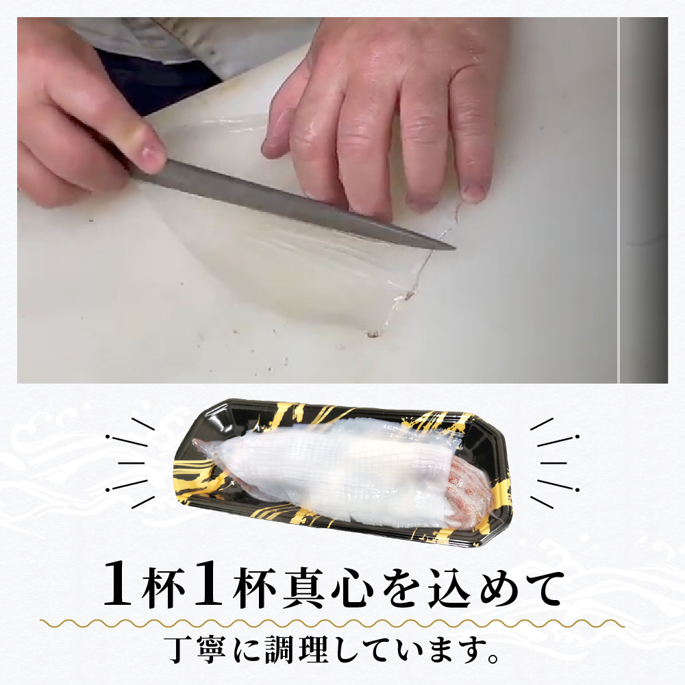 白イカの姿造り Sサイズの画像13
